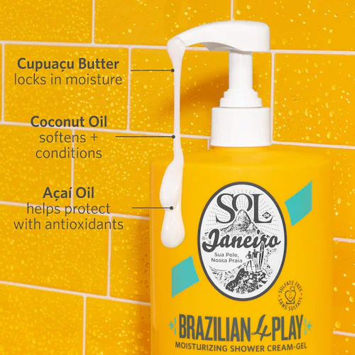 Brazilian Play Moisturizing Shower Cream-Gel - Imagen 4